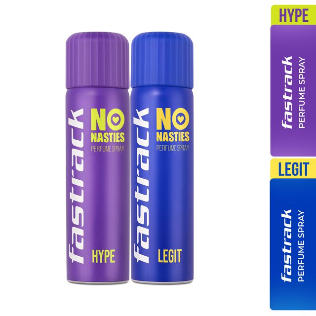 Fastrack No Nasties Perfume Spray - Hype & Legit (Pack of 2)