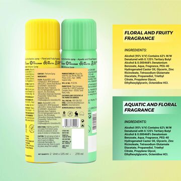 Fastrack No Nasties Perfume Spray - Fleek & Snacc (Pack of 2)