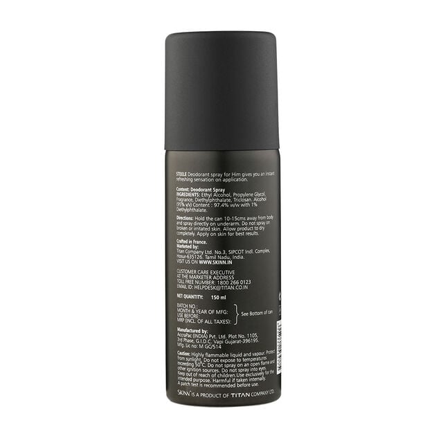 Skinn Deodorant Spray Steele For Men