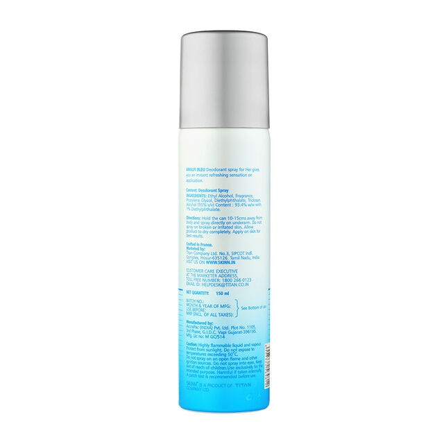Skinn Deodorant Spray Amalfi Bleu For Women