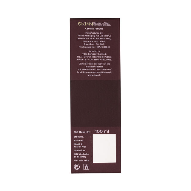 SKINN Nox Oud 100 ml Eau De Parfum For him
