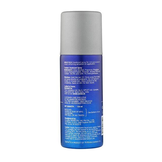 Skinn Deodorant Spray Amalfi Bleu For Men