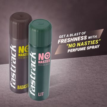 Fastrack No Nasties Perfume Spray - Lit & Badass (Pack of 2)